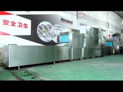 کوچک Long Dragon Dishwasher Conveyor Dishwasher تجاری نوار نقاله ماشین ظرفشویی